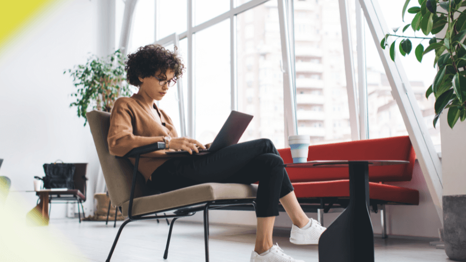 millennial-woman-working-in-open-space-office