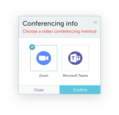 schedule a video conference meeting
