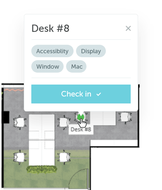 check in to desk