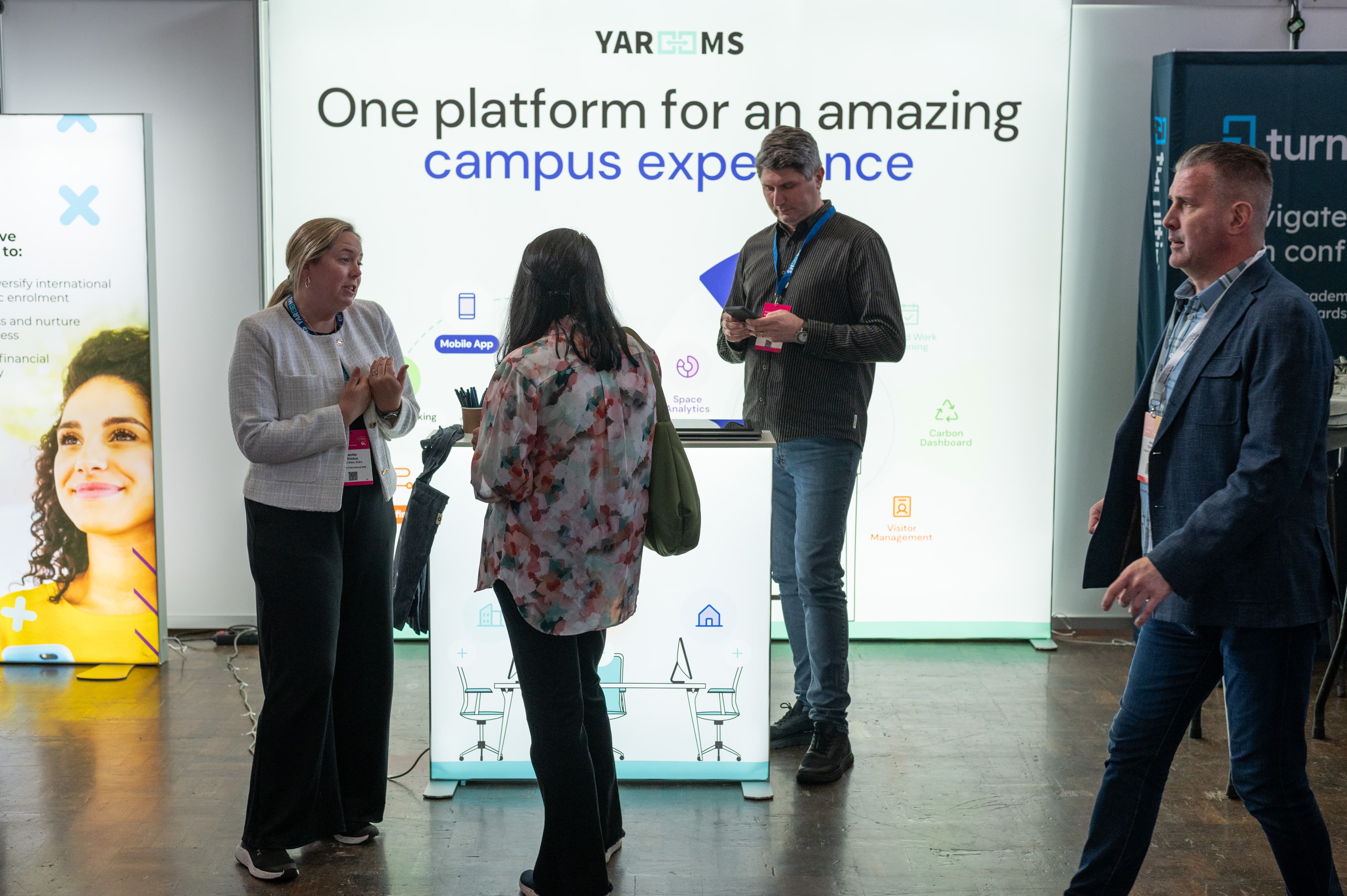 yarooms booth at digital universities UK 2024 event