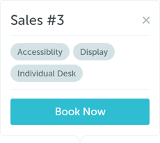desk booking from reception
