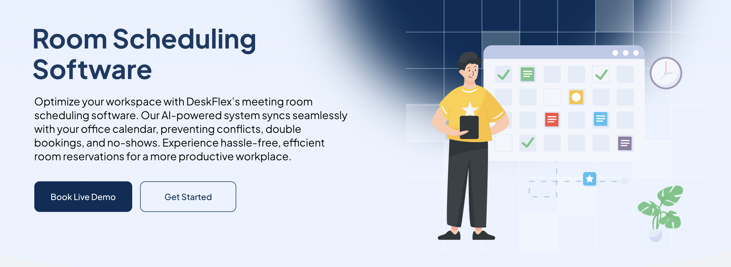 deskflex room scheduling software