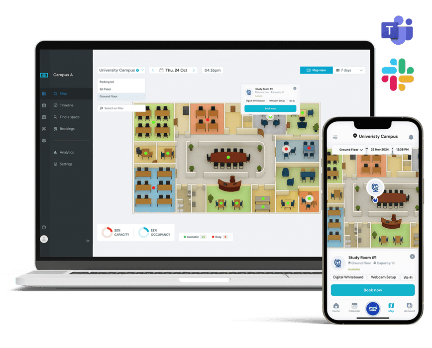 book a conference room from any device