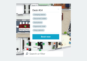 book a desk filter