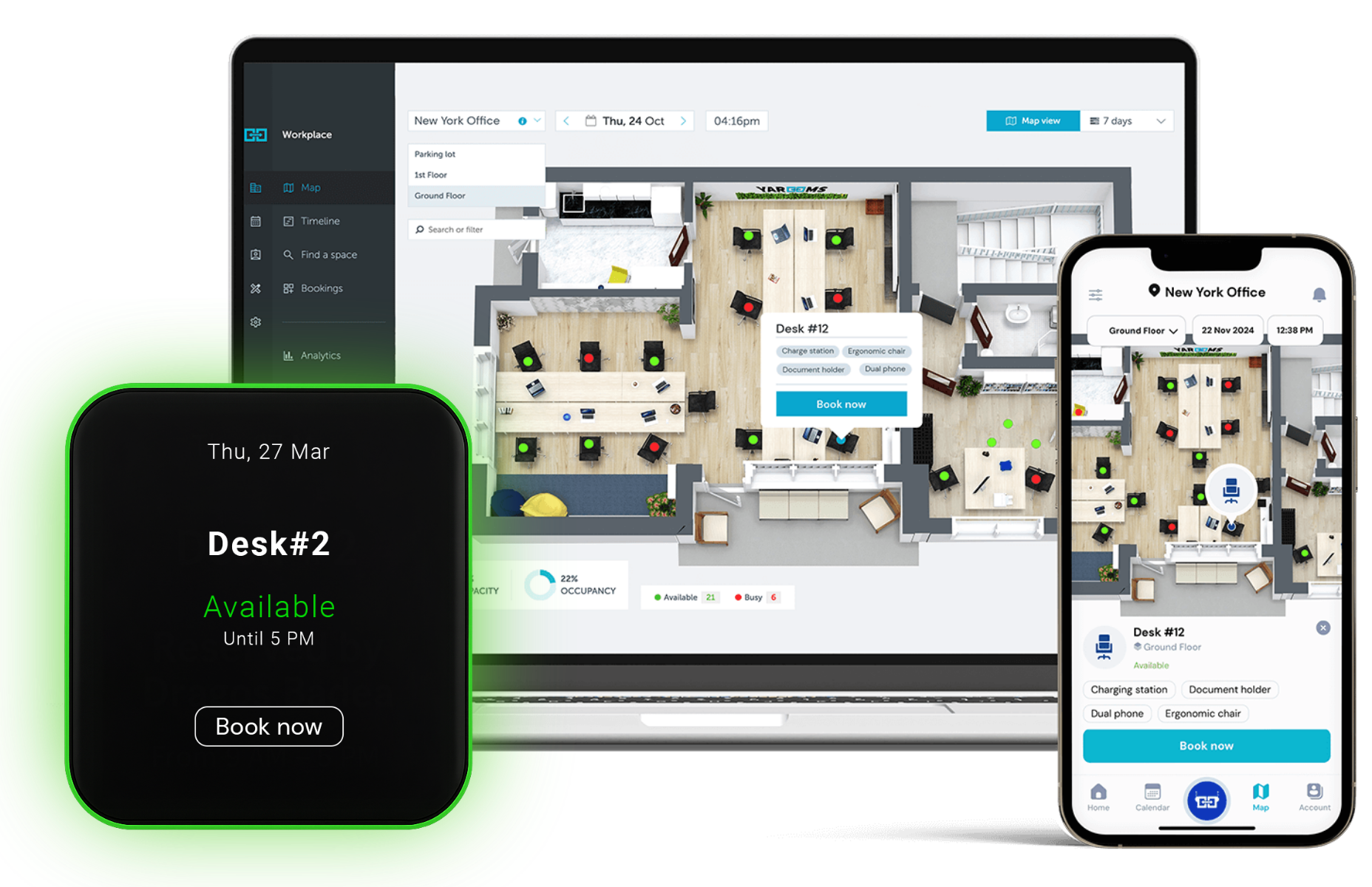 book a desk from anywhere