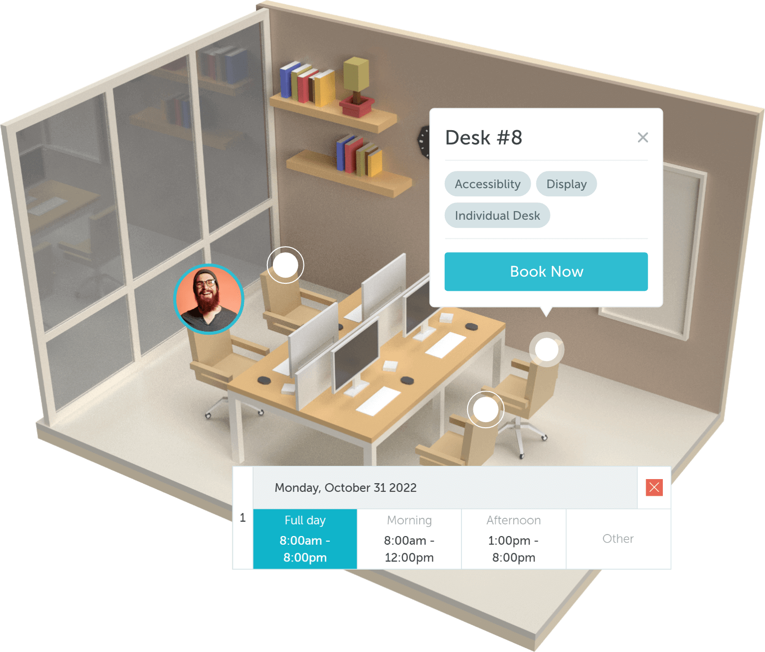 Desk booking software for hybrid workplaces