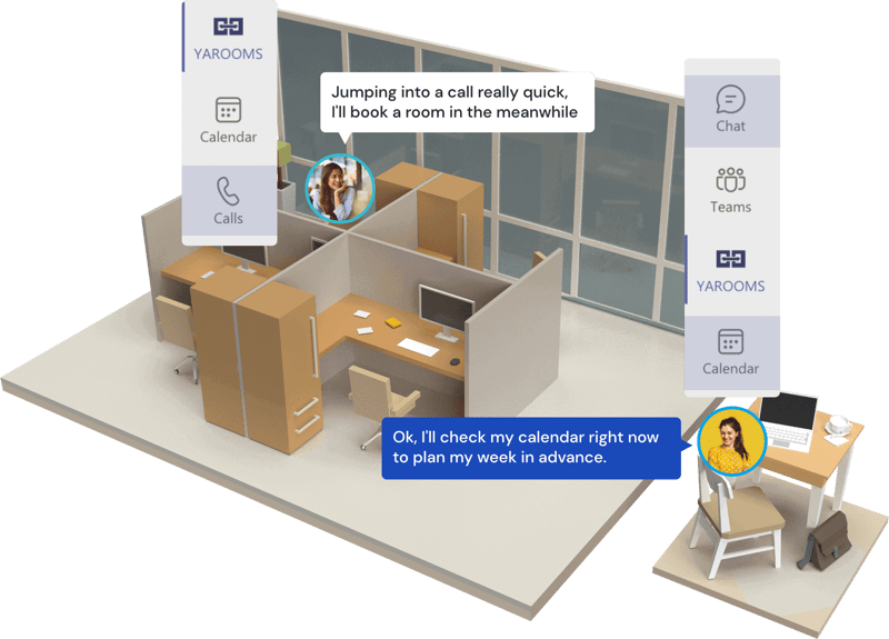 hybrid workplace software in microsoft teams