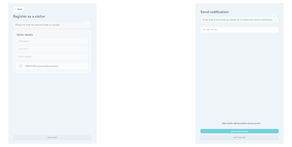 register as visitor&send notification 2