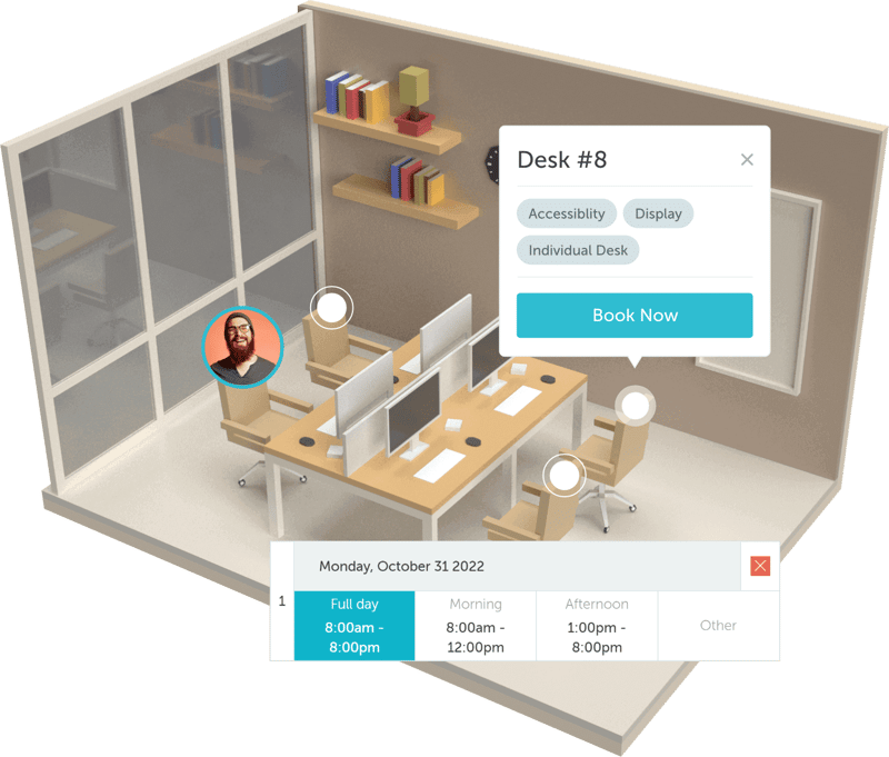 space management for hybrid workplaces
