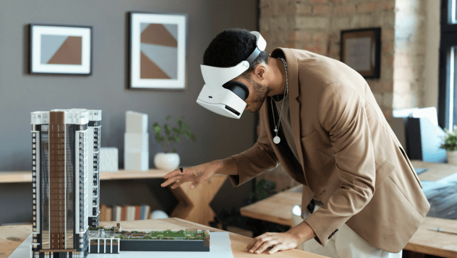 workspace planning with VR glasses