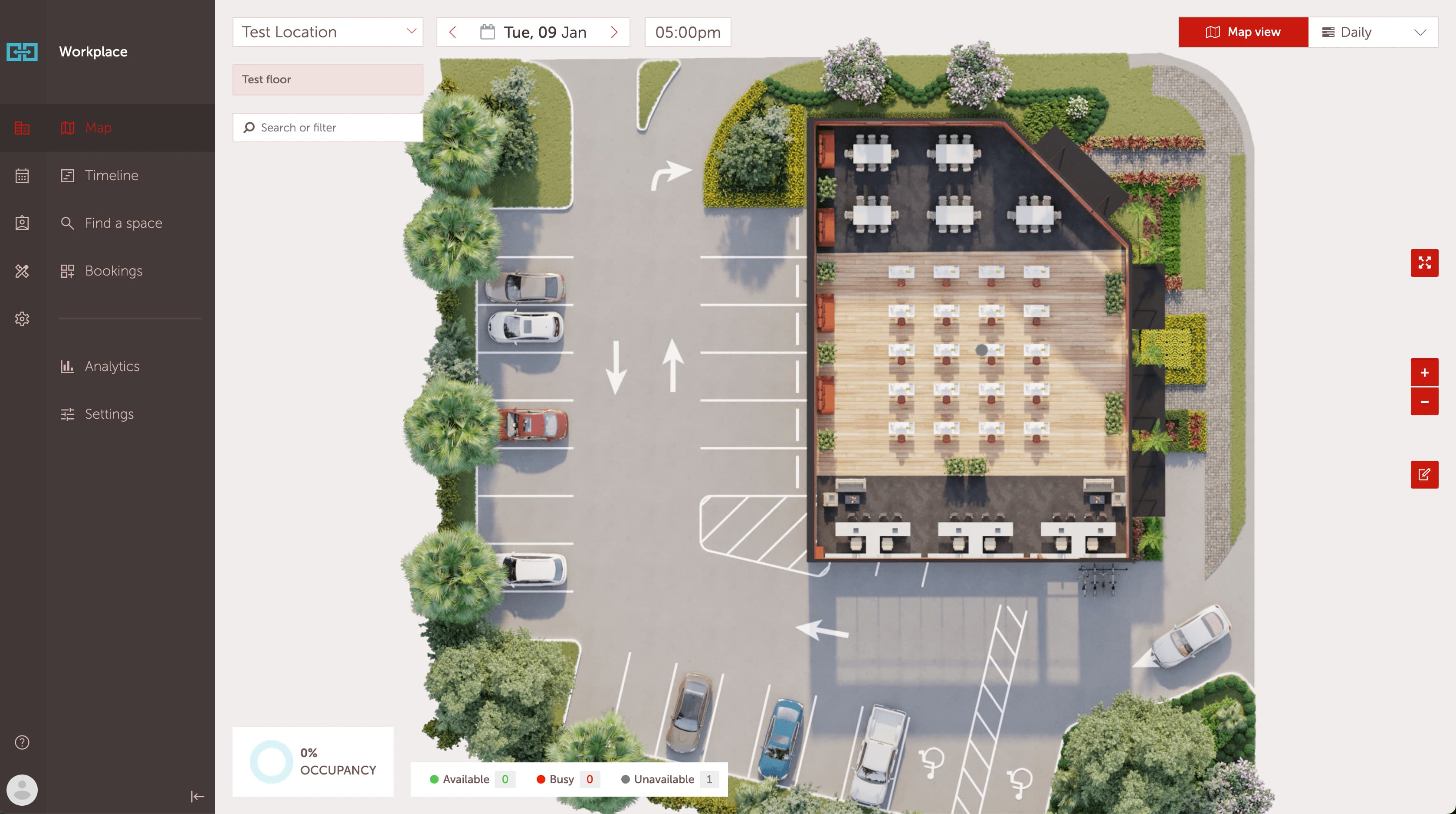 yarooms office parking booking system