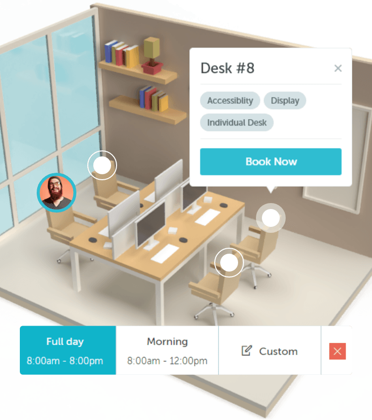Desk booking software for hybrid workplaces