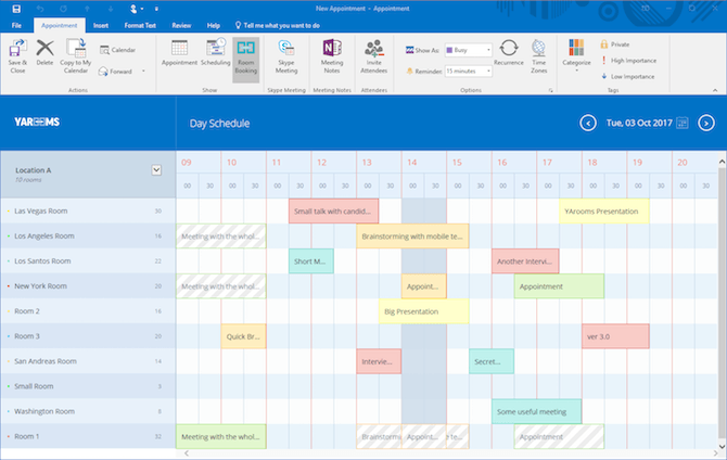 YAROOMS Outlook Add-in version 3.2.0.0