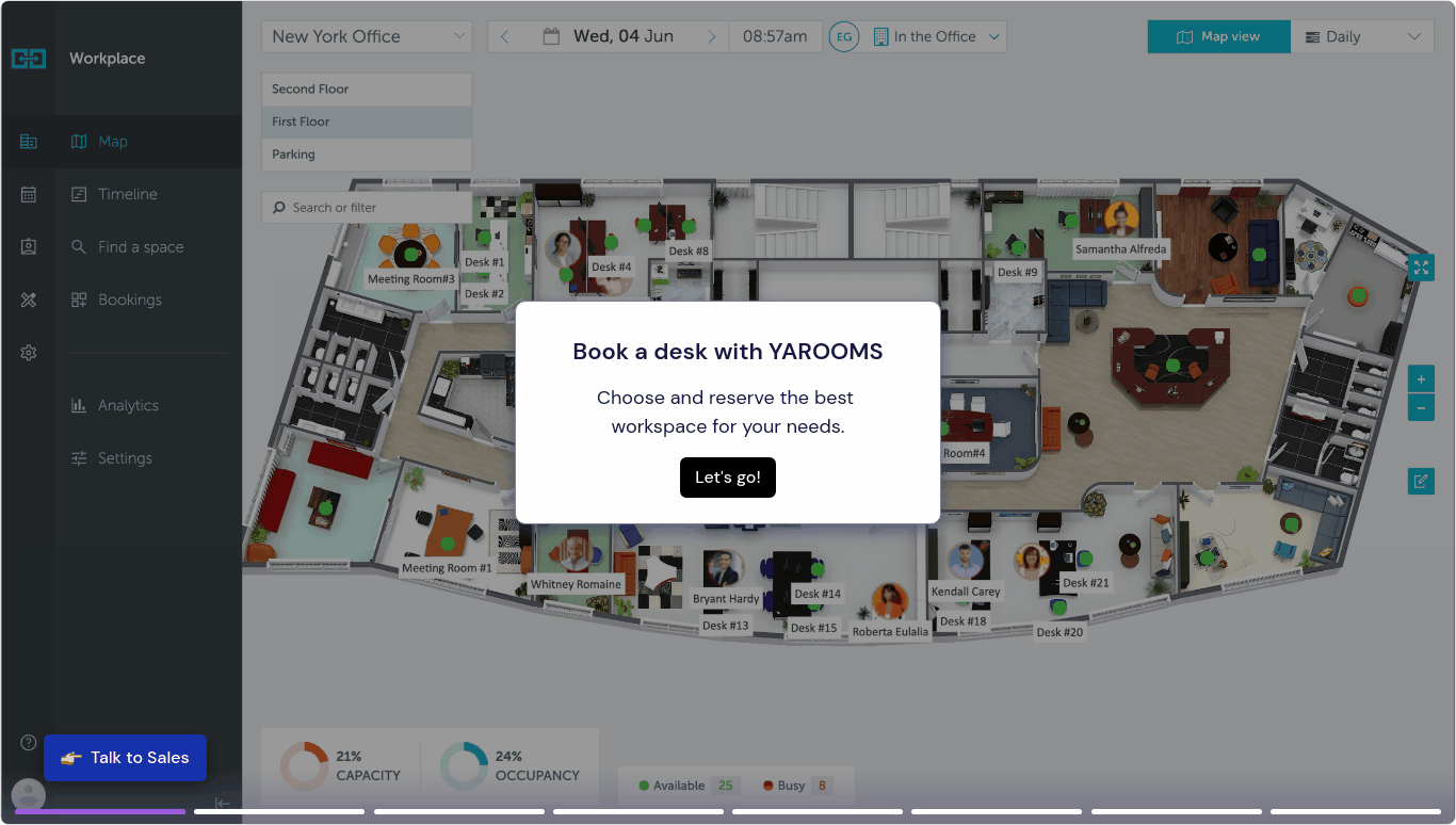 desk booking demo