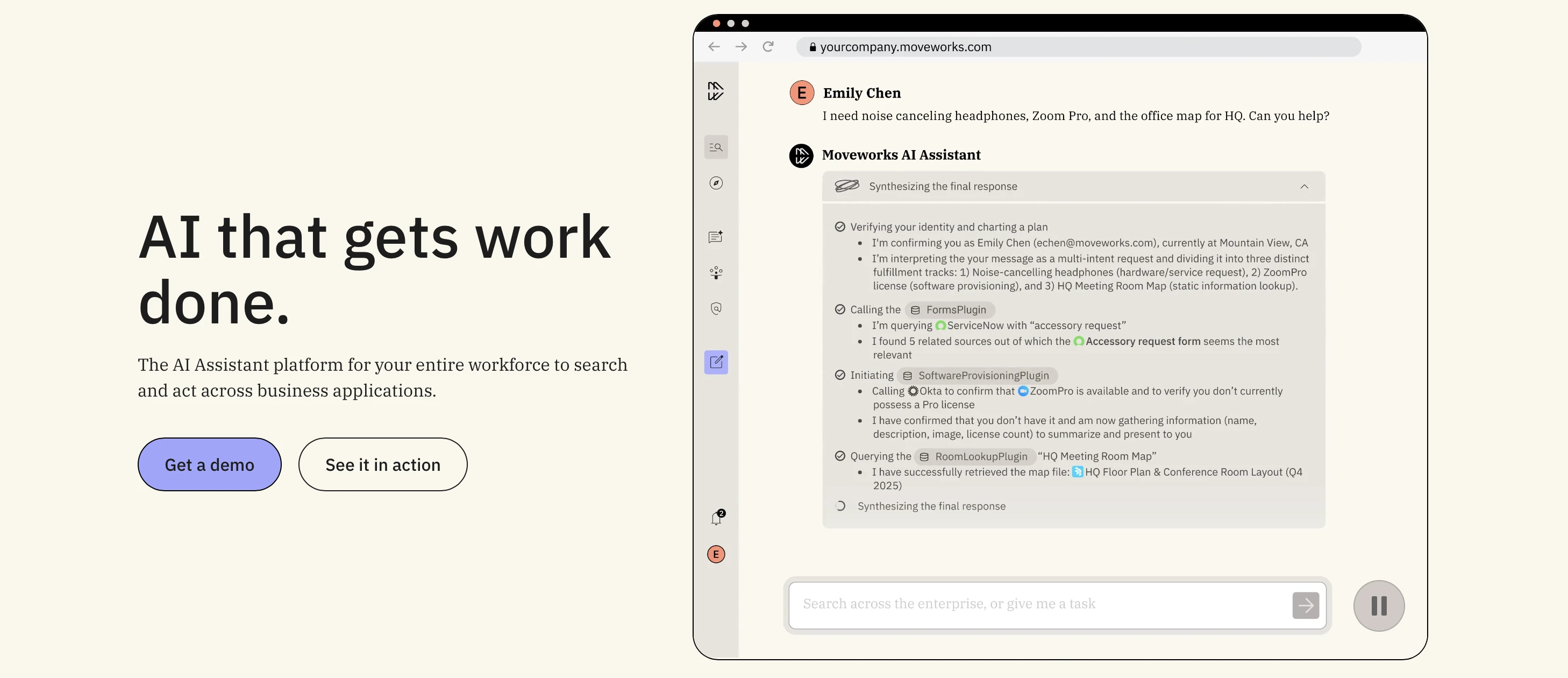Moveworks AI assistant platform