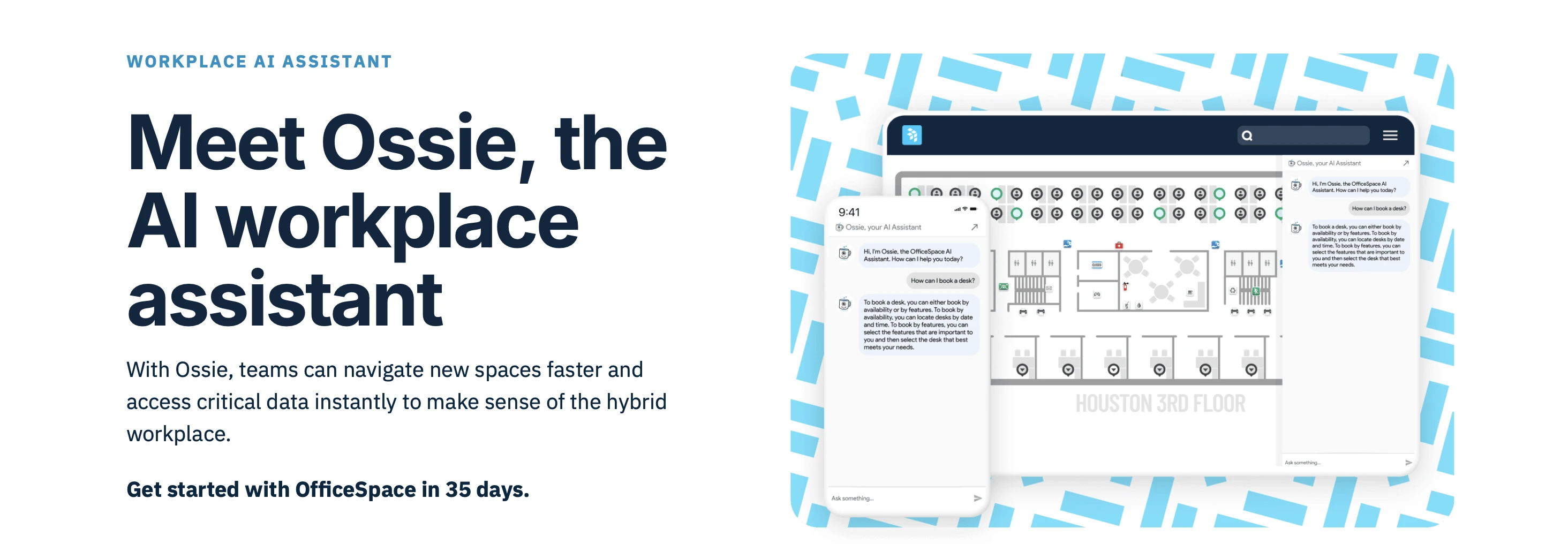 Ossie AI workplace assistant by OfficeSpace