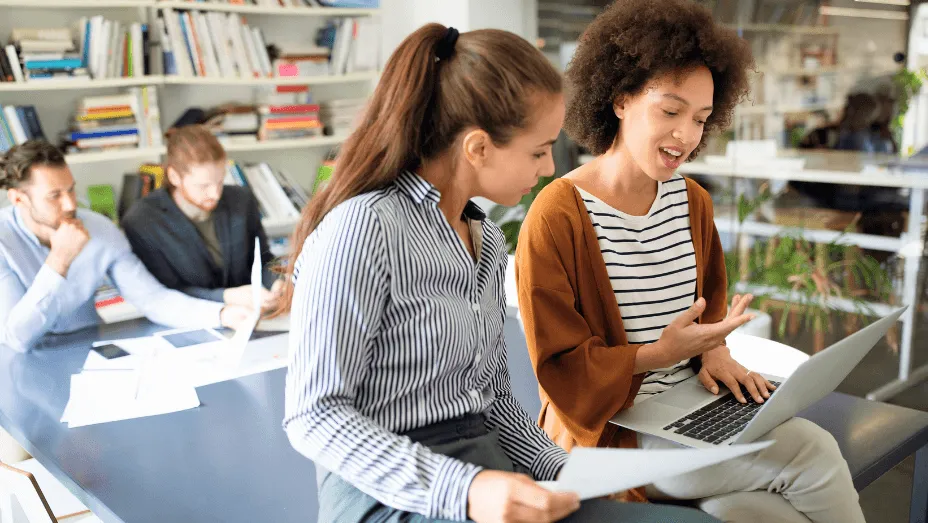 collaboration and analysis by business people work