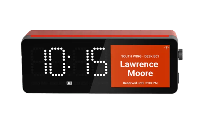 Digital desk sign example