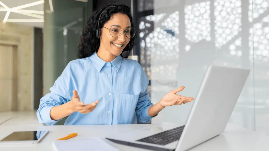young-woman-working-in-HR-with-headset-phone-digital