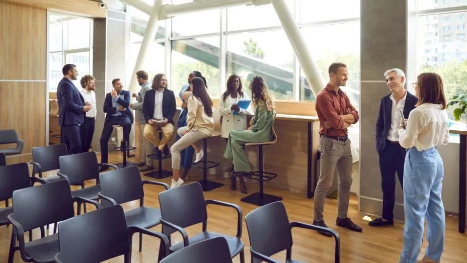 people in the event space for local businesses