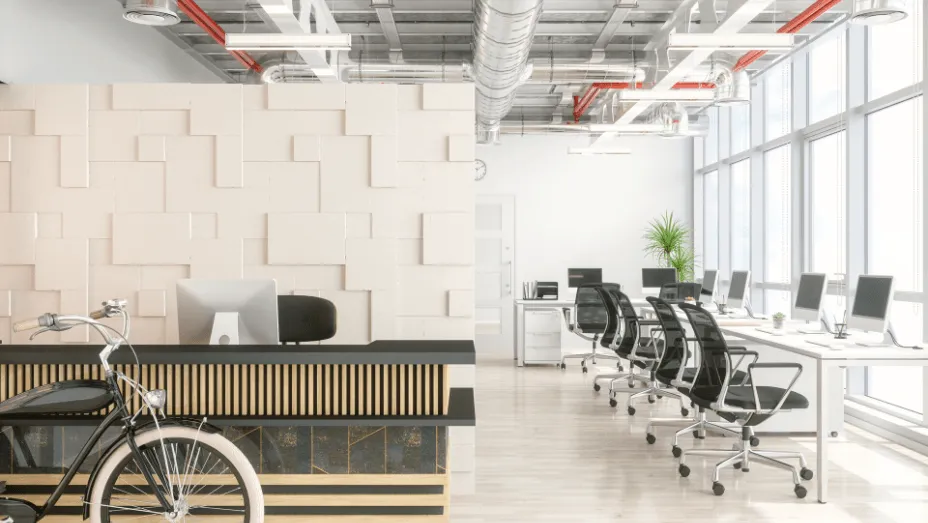 What makes a good office reception area