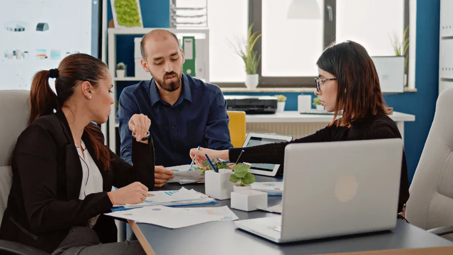 A small team is conducting an HR process review