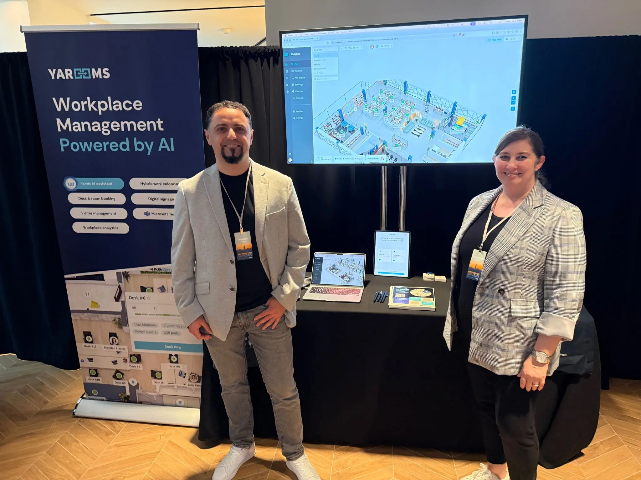 YAROOMS team at Innovation Expo 2026