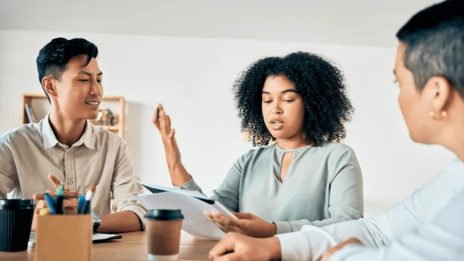 employee survey in the office