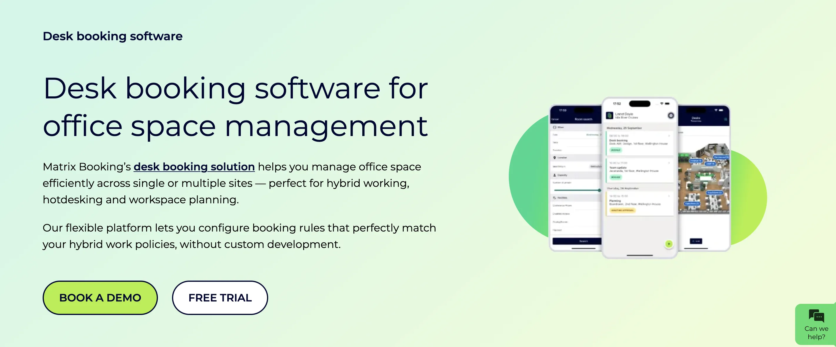 matrix booking software