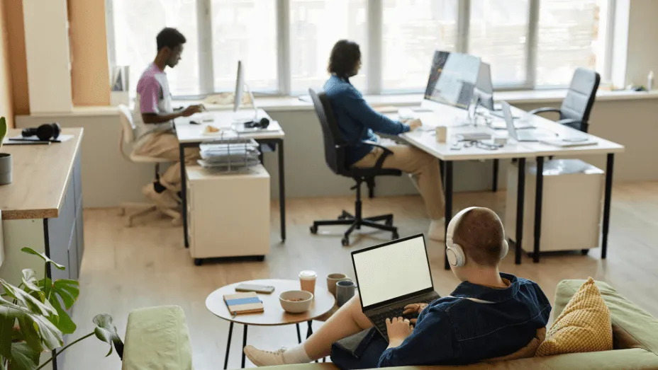 Office neighborhood concept illustration