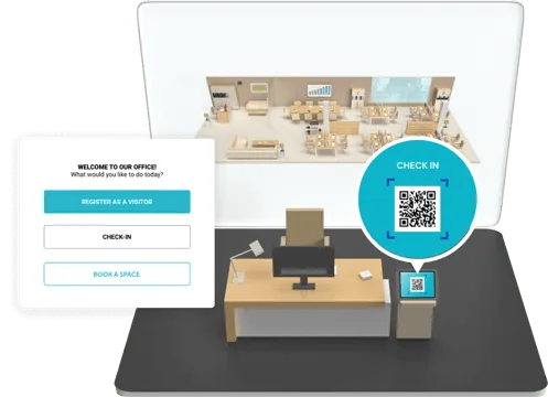YAROOMS visitor check-in dashboard