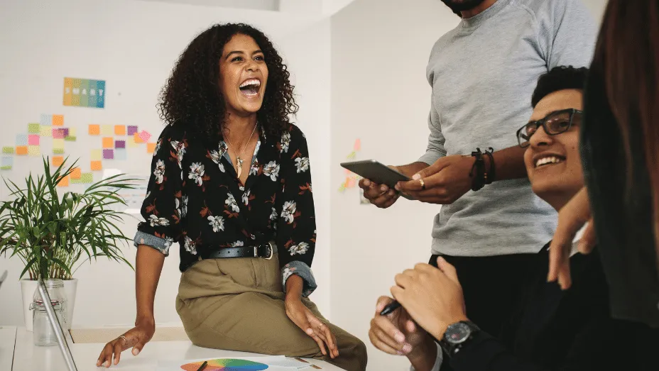 team meeting in the office