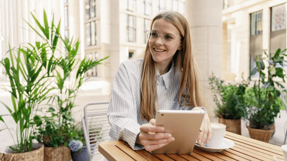 Assistant female administrator working remote