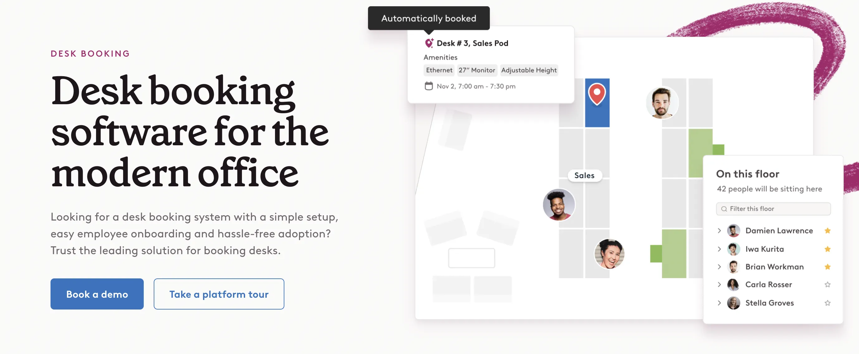 robin hot desking system