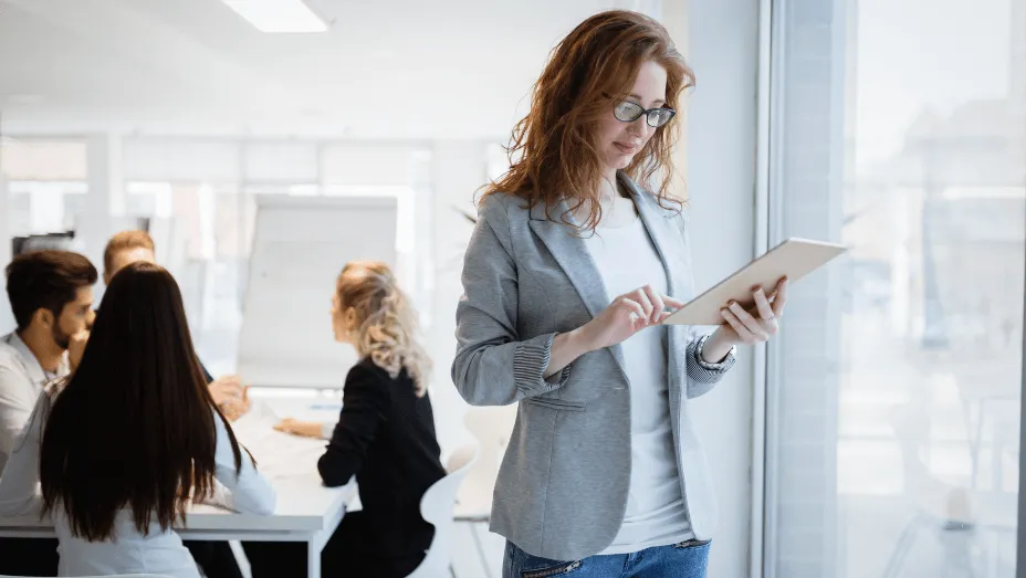 young smart business people meeting