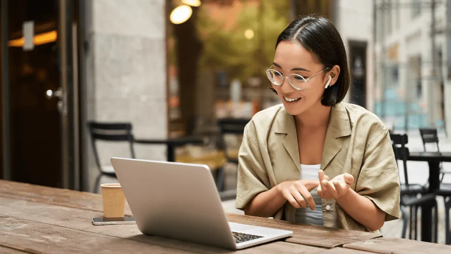 Team meeting in a hybrid workplace