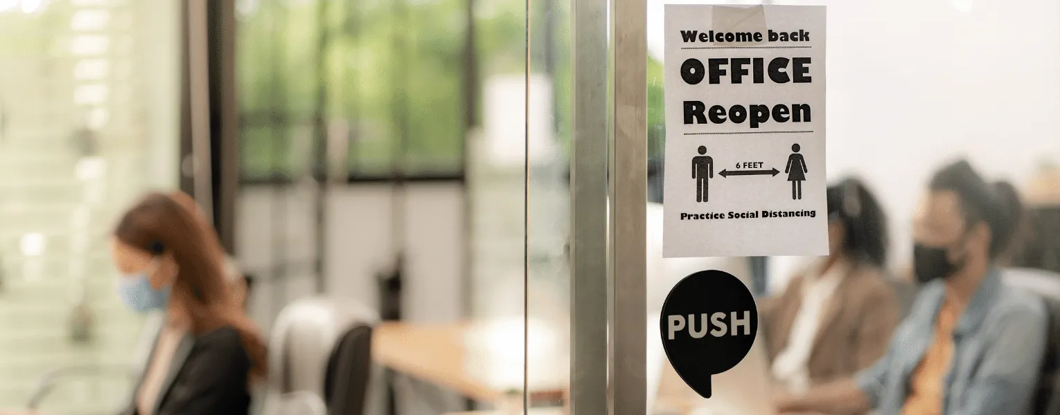 Social distancing in the office