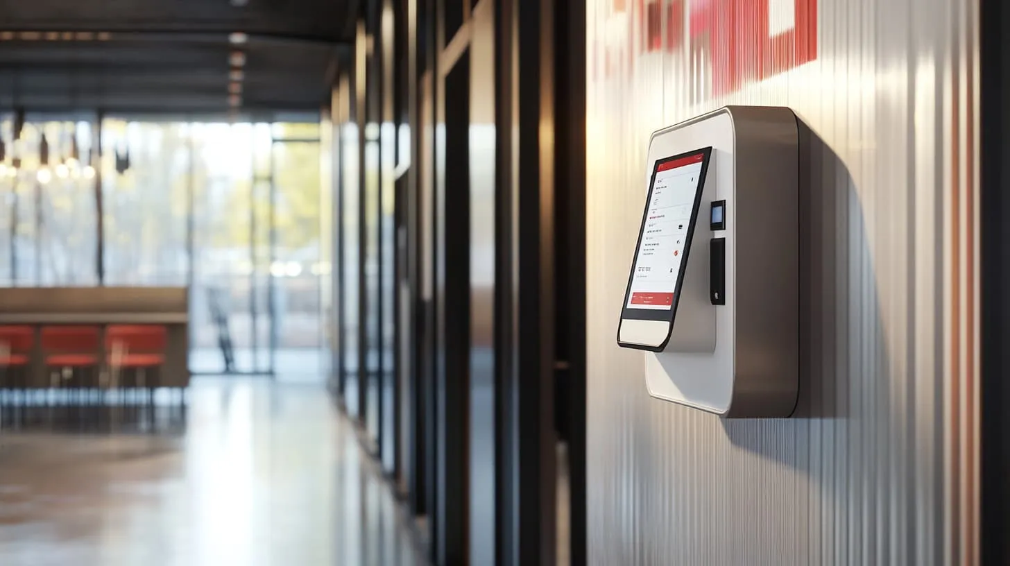 wall mounted digital reception kiosk