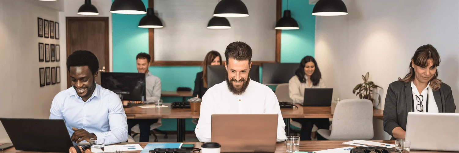 Hybrid work office environment