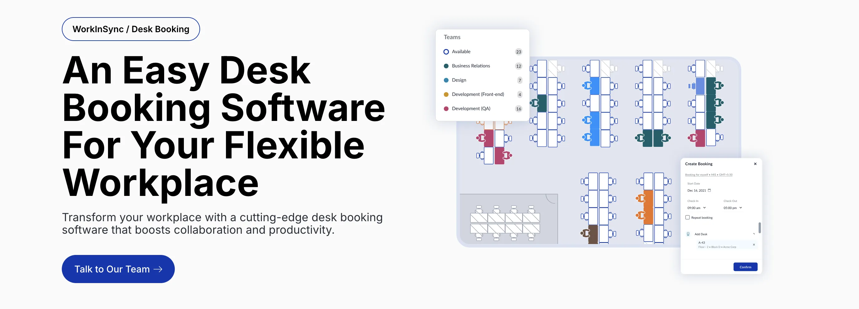 workinsync desk booking app