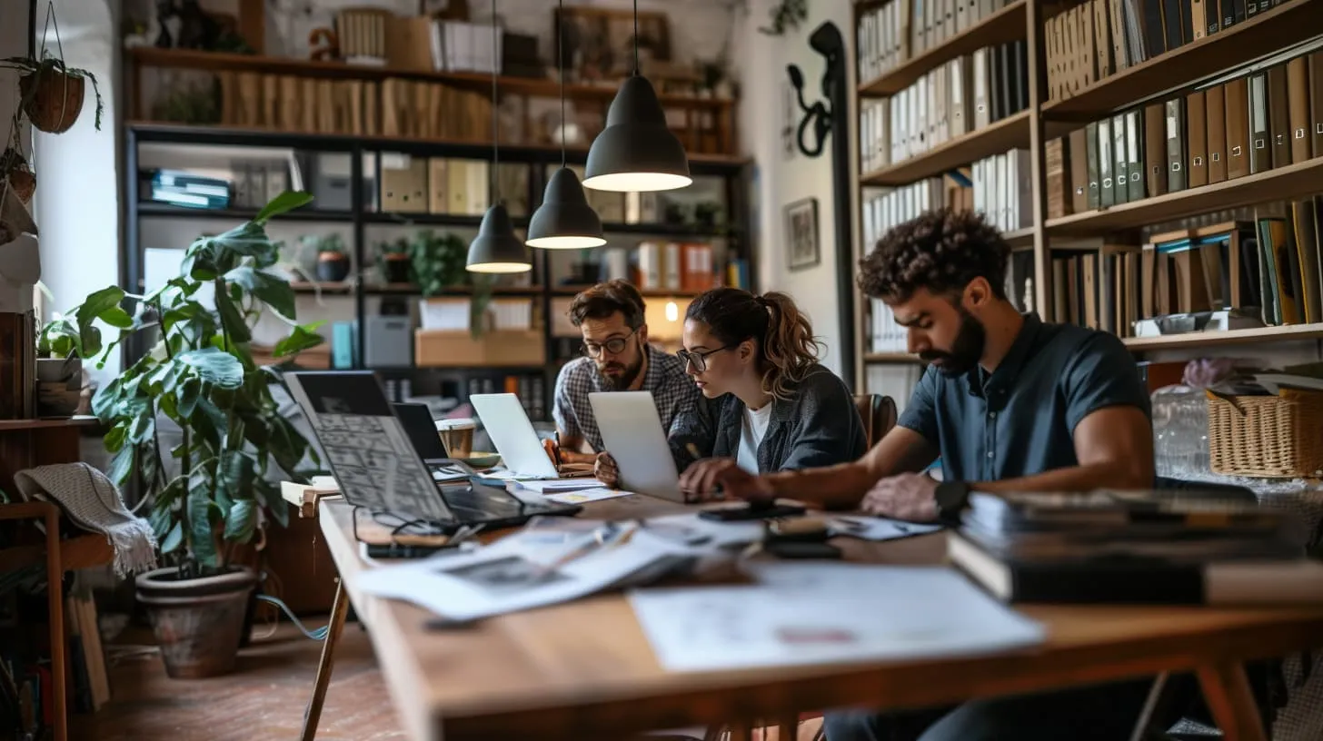workplace management team in a workplace analytics meeting