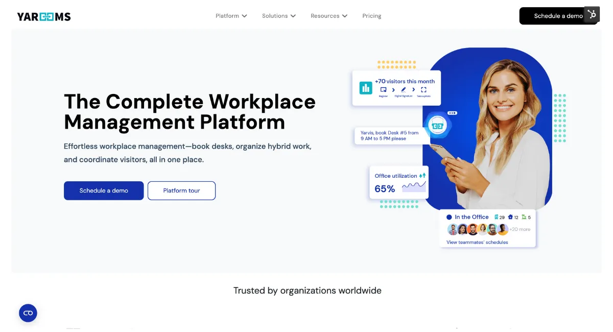 YAROOMS workplace management platform