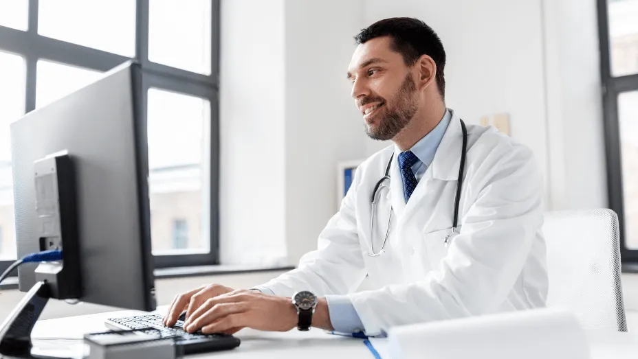 doctor introducing data