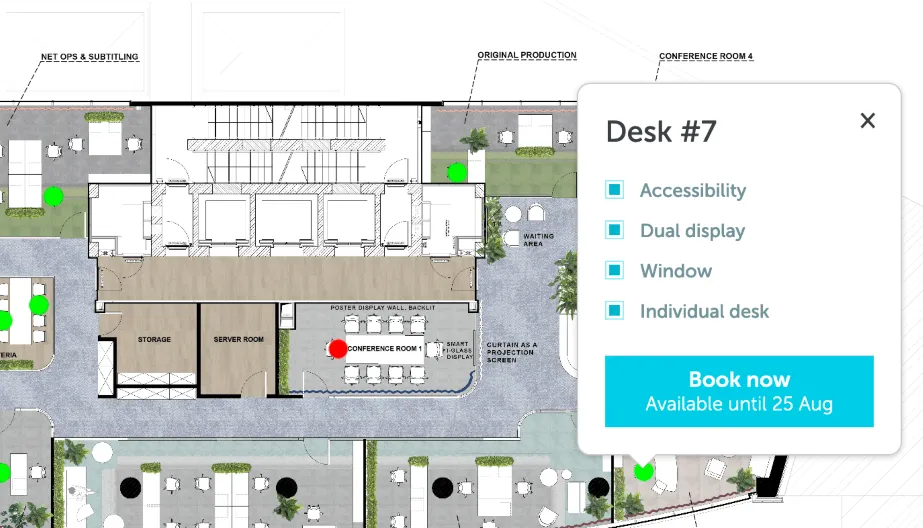 YAROOMS Desks reservation solution