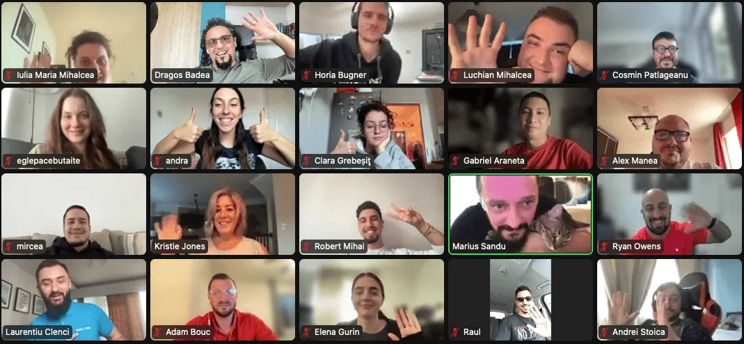 YAROOMS team celebration