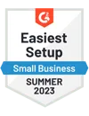 G2 Easiest Setup badge