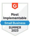 G2 Most Implementable badge