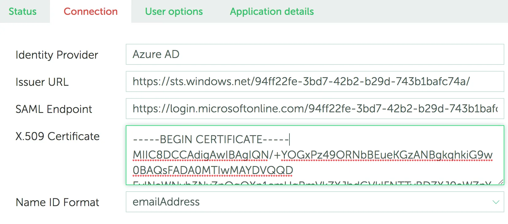 Base64 Certificate download
