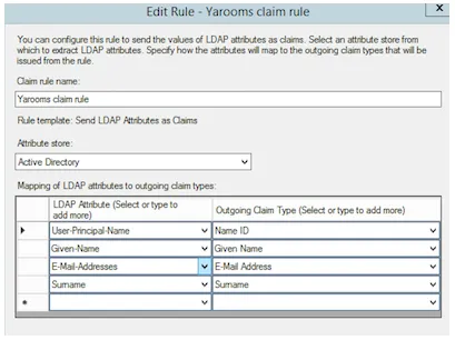 LDAP Attribute Mappings