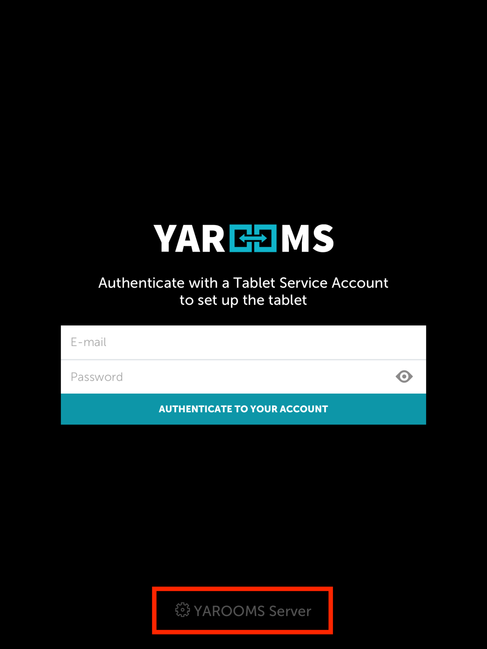 Yarooms Door setup step 1